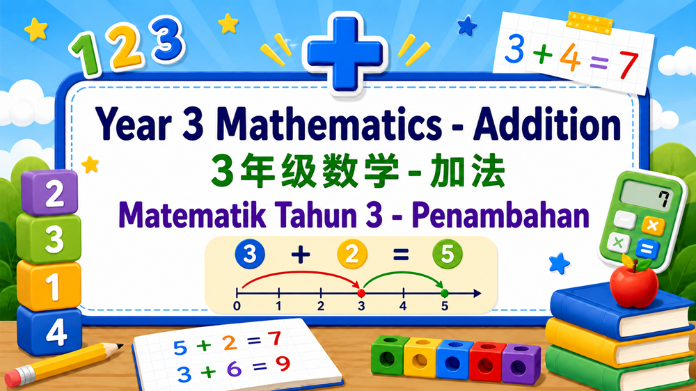 Year 3 integer addition app preview